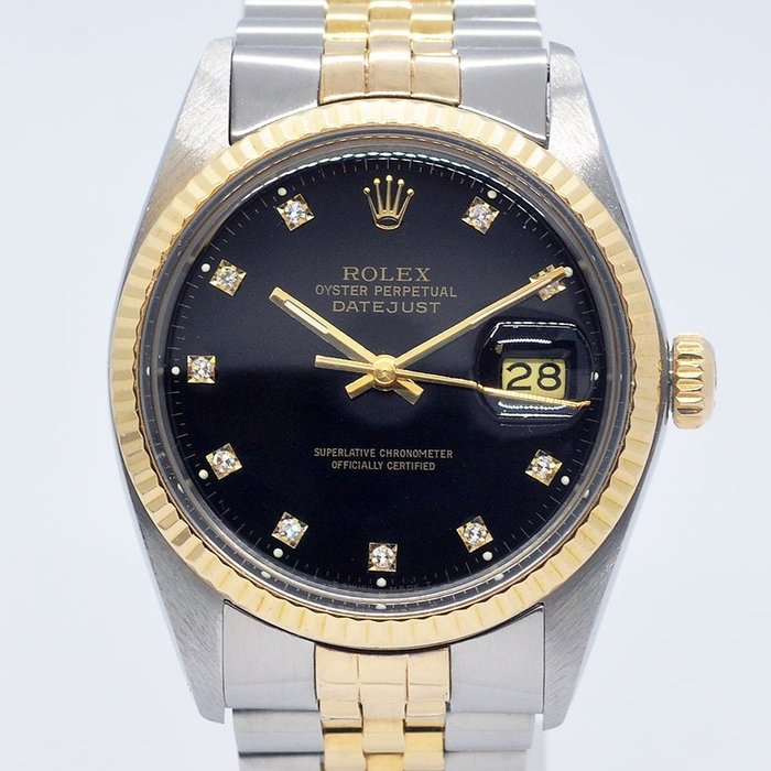 Rolex - Oyster Perpetual Datejust Diamonds - Ref. 16013 - Mænd - 1980-1989