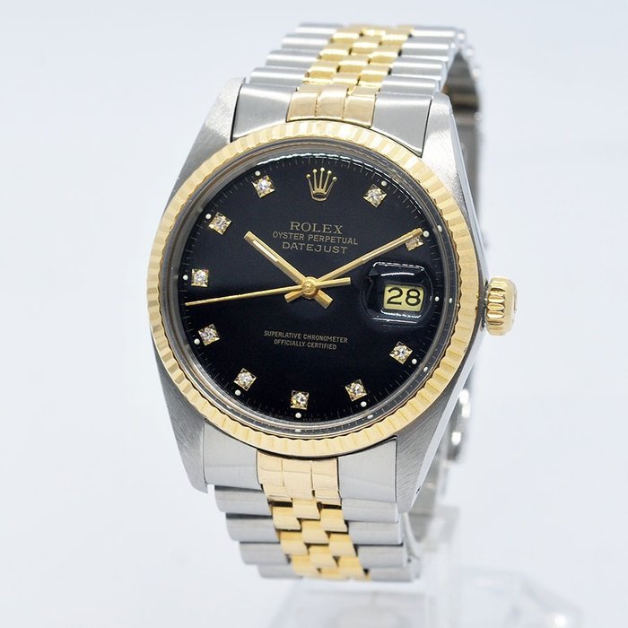 Rolex - Oyster Perpetual Datejust Diamonds - Ref. 16013 - Mænd - 1980-1989