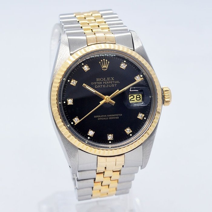 Rolex - Oyster Perpetual Datejust Diamonds - Ref. 16013 - Mænd - 1980-1989