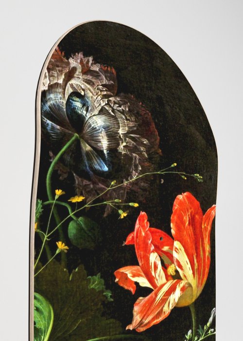 D'après Abraham Mignon - Flowers mignon Diptych Skateboard