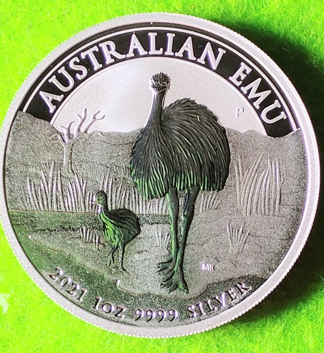 Australien. 1 Dollar 2021 Moneta - Argento ( .999/1000 ) EMU  (Ingen mindstepris)