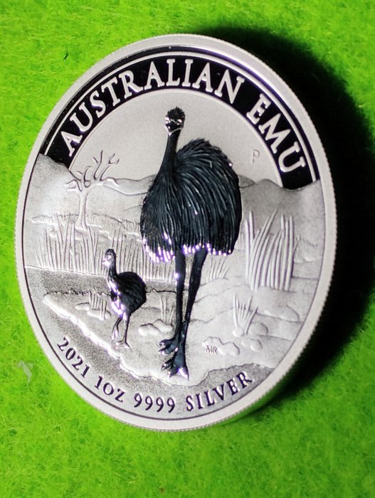 Australien. 1 Dollar 2021 Moneta - Argento ( .999/1000 ) EMU  (Ingen mindstepris)