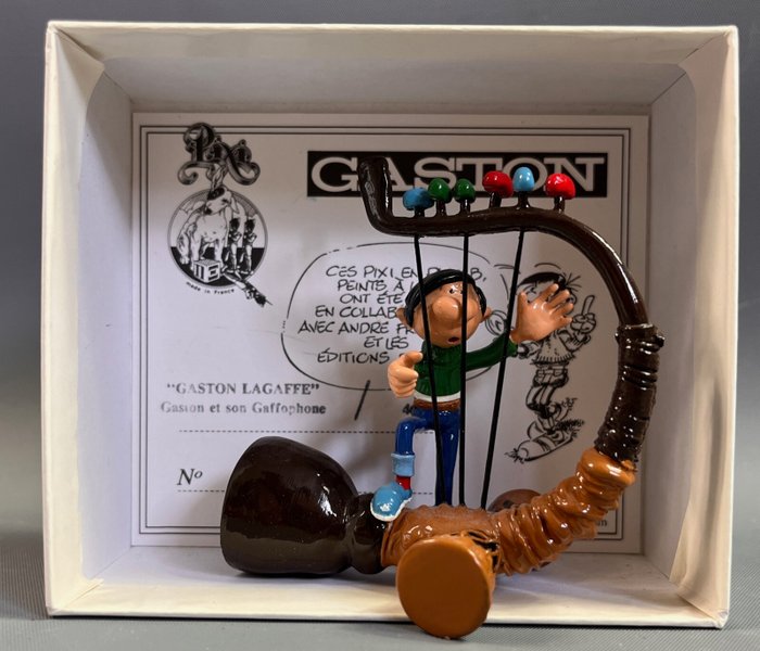 Pixi - Franquin - Figur - Figurine Gaston et son Gaffophone - Metal