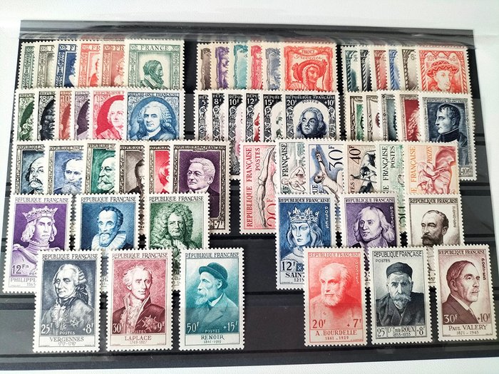 Frankrig 1943/1955 - 10 Komplet serie MNH