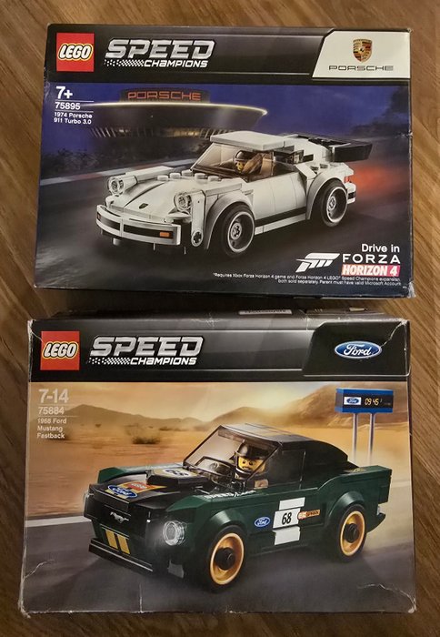 Lego - Speedchampions - 75884  75895 - 1968 Ford Mustang Fastback  1974 Porsche 911 turbo 3.0 - Holland