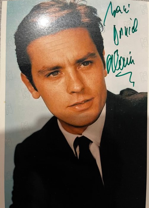 Alain Delon signed in person - autographe