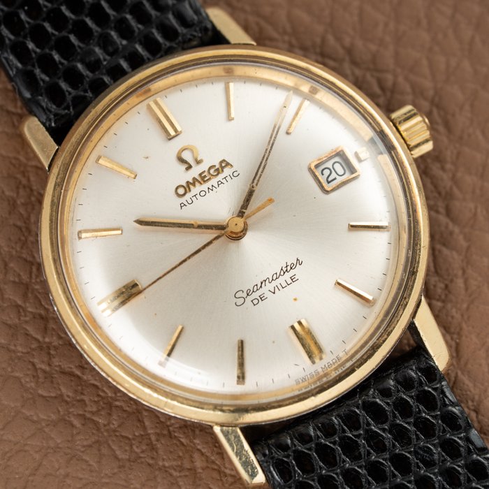 Omega - Seamaster De Ville Automatic Date Gold on Steel 14K - 166.020 - Mænd - 1960-1969