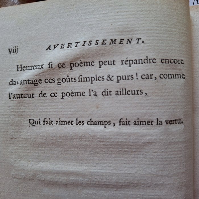 De Lille - Les jardins ou L'art d'embellir les paysages. - 1782