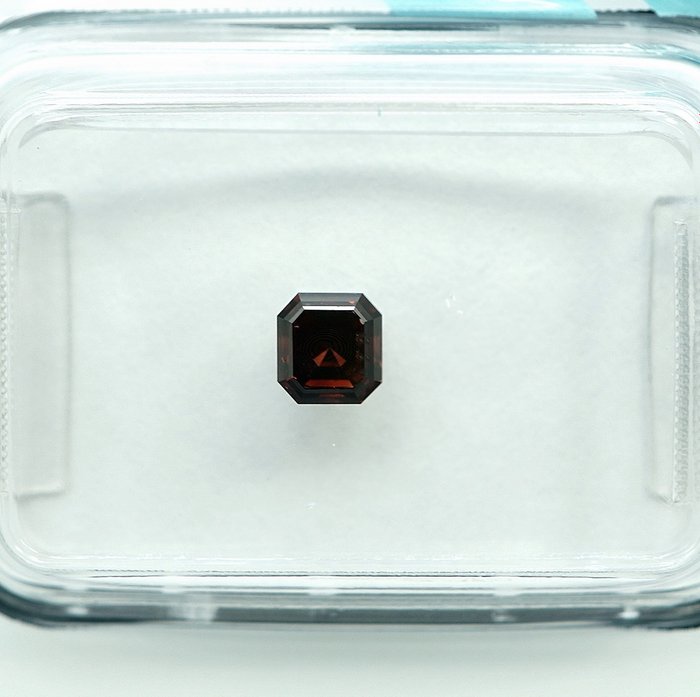 1 pcs Diamant  (Naturfarvet)  - 0.35 ct - Fancy deep Orange nuance Brun - SI2 - International Gemological Institute (IGI)