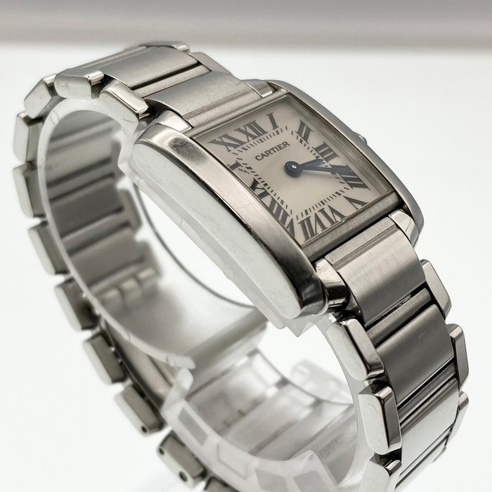 Cartier - Tank Française - Ingen mindstepris - W51008Q3 2384 - Kvinder - 2000-2010