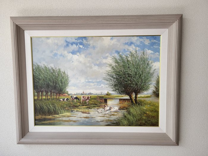 H van Elshout (XX) - Landschap Alblasserwaard