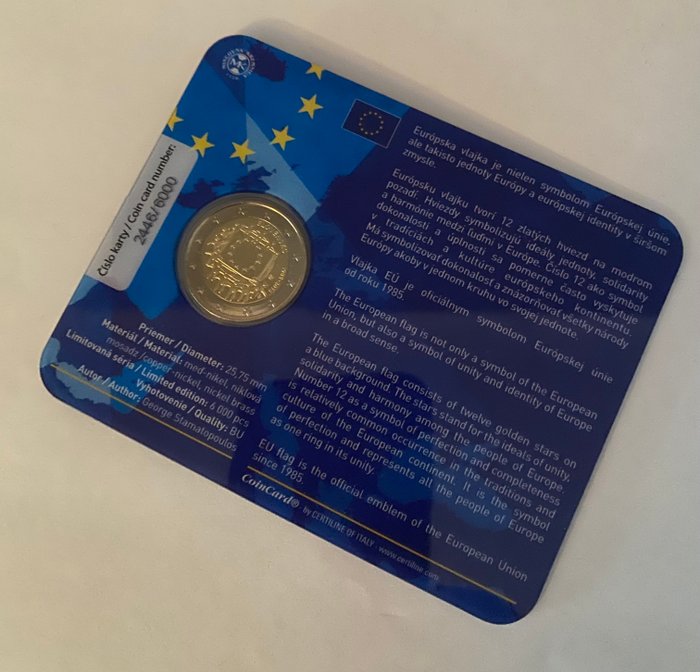 Slovakiet. 2 Euro 2015 "30 Years European Flag"  (Ingen mindstepris)