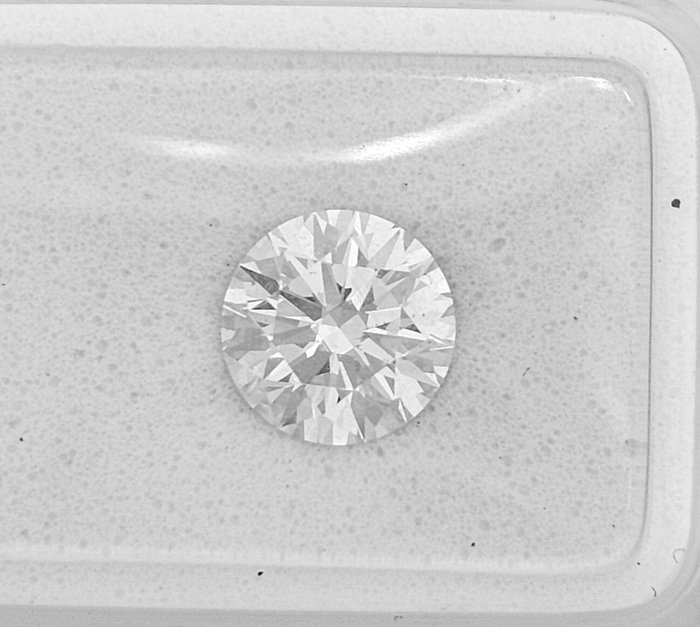 1 pcs Diamant  (Natur)  - 1.03 ct - Rund - D (farveløs) - SI1 - Gemewizard Gemological Laboratory (GWLab) - 3 X EX