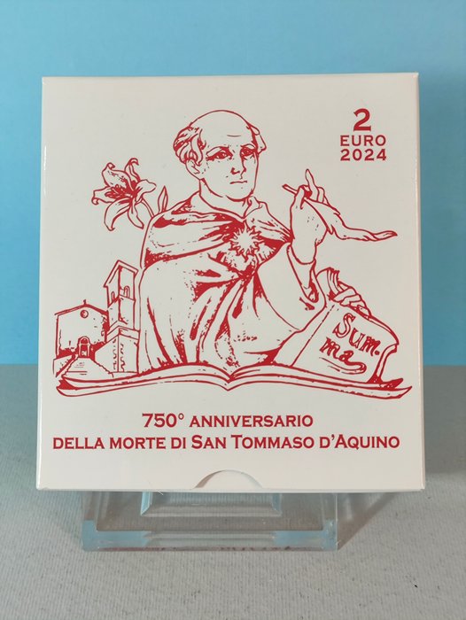 Vatikanstaten. 2 Euro 2024 "San Tommaso d'Aquino" Proof  (Ingen mindstepris)