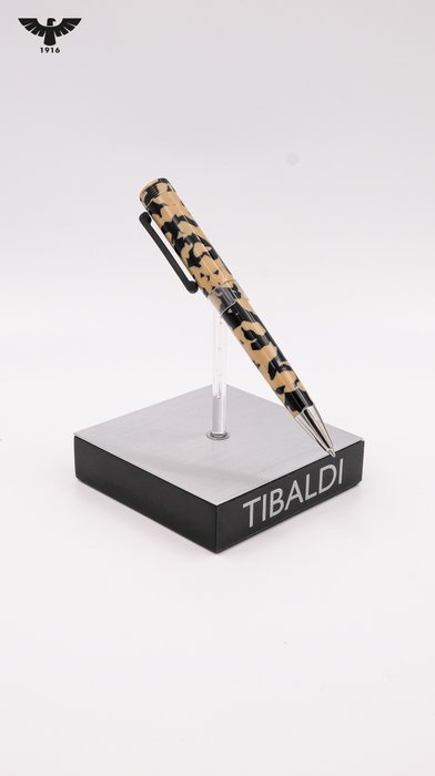 Tibaldi - Perfecta - Vinyl Beige  Black - Kuglepen