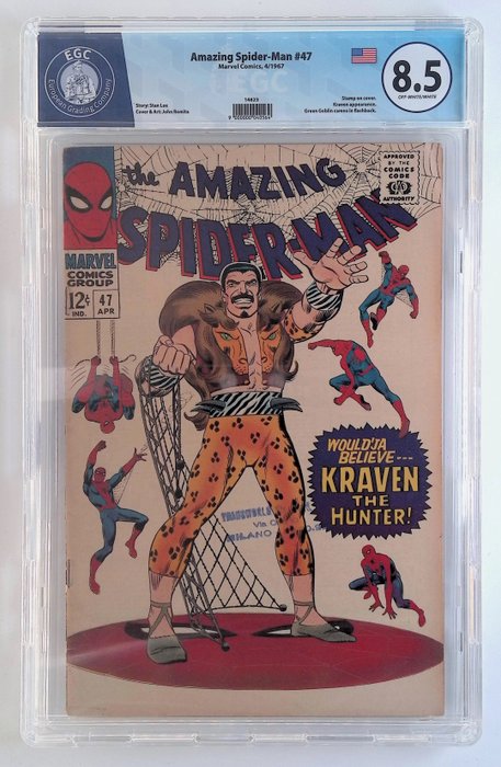 Amazing Spider-Man #47 - EGC graded 8.5 - 1 Graded comic - 1967