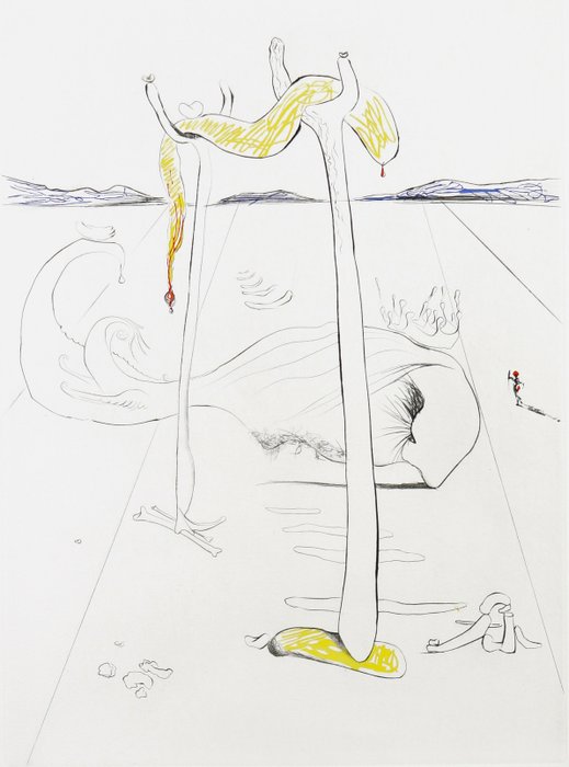 Salvador Dali (1904-1989) - La Béquille