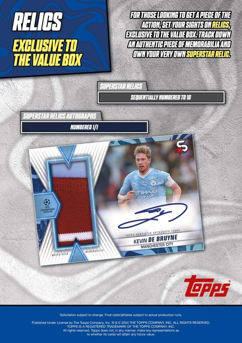 2023/24 Topps SuperStars Value Box - 1 Sealed box - Næsten så god som ny (NM)