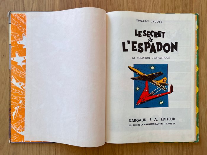 Blake  Mortimer T1 - Le Secret de l'Espadon 1 - C - 1 Album - Genoptryk - 1957