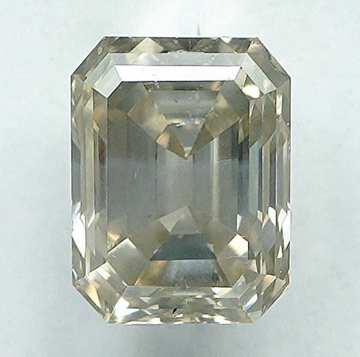 1 pcs Diamant  (Naturfarvet)  - 1.09 ct - Light Grålig Gul - SI2 - International Gemological Institute (IGI)