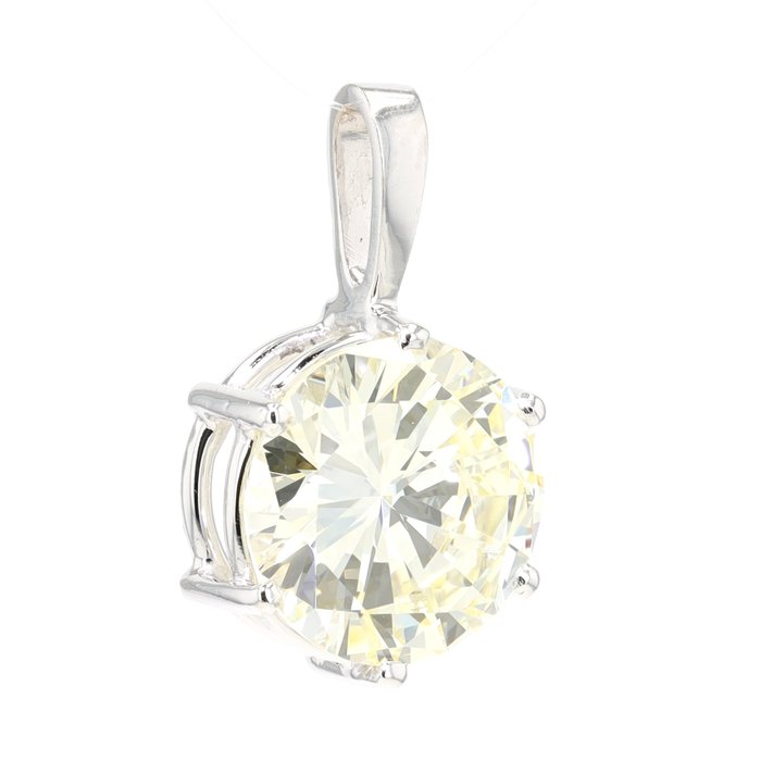 Vedhæng - 18 kraat Hvidguld Diamant (Natur)  - Brilliant ca. 3,3 ct