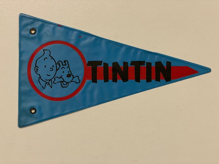 Tintin - 1 Vimpel - Cykelflag - Tintin - Tintin-dagbogen - 1960 - Moulinsart - 1960