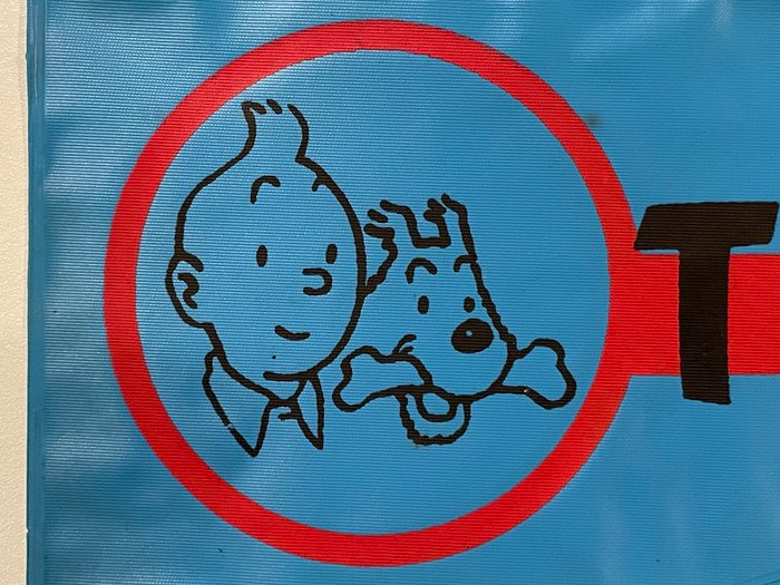 Tintin - 1 Vimpel - Cykelflag - Tintin - Tintin-dagbogen - 1960 - Moulinsart - 1960