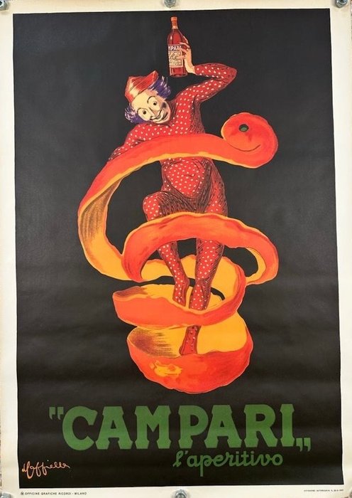 Leonetto Cappiello - Poster Pubblicitario- Campari Spiritello (CAPPIELLO) - 1950‹erne