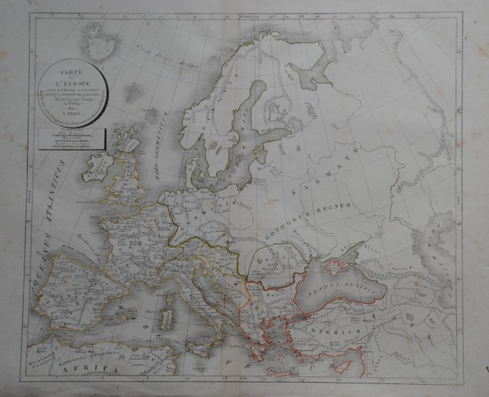 Europa - Europa; Selves fils - Carte de l'Europe - 1821-1850