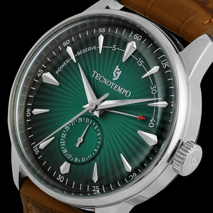 Tecnotempo - Power Reserve - Limited Edition - Green Dial - Ingen mindstepris - TT.50.PWGR - Mænd - 2011-nu