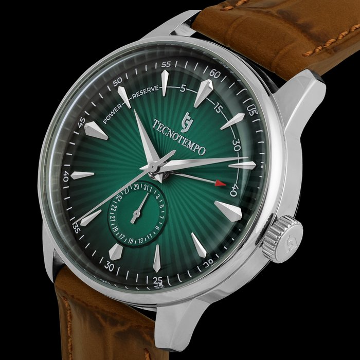 Tecnotempo - Power Reserve - Limited Edition - Green Dial - Ingen mindstepris - TT.50.PWGR - Mænd - 2011-nu