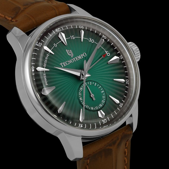 Tecnotempo - Power Reserve - Limited Edition - Green Dial - Ingen mindstepris - TT.50.PWGR - Mænd - 2011-nu