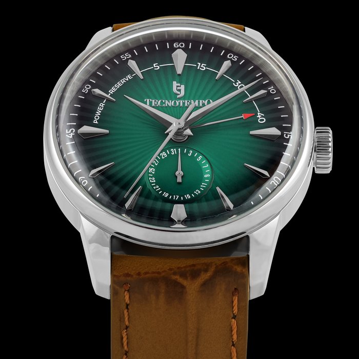 Tecnotempo - Power Reserve - Limited Edition - Green Dial - Ingen mindstepris - TT.50.PWGR - Mænd - 2011-nu