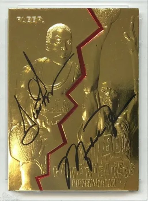 1996/97 - Fleer - Gold 23KT - Michael Jordan  Scottie Pippen - Game Breakers - 1 Graded card - WCG 10