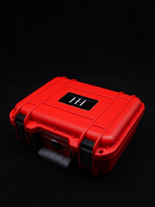 Indestructible Watch Suitcase for 6 Watches - Red - Elbrus Horology Timepiece Valet 6