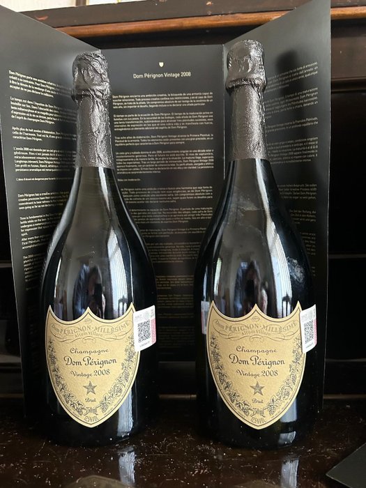 2008 Dom Pérignon - Champagne Brut - 2 Flasker (075 L)