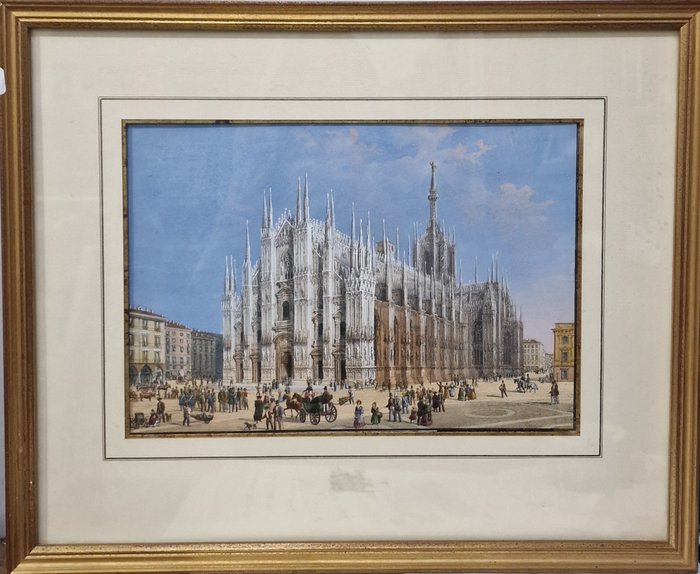 Italiensk skole (XIX) - Duomo di Milano - NO RESERVE