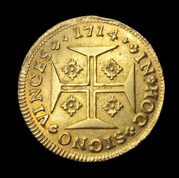 Portugal. D. João V (1706-1750). Moeda (4.800 Reis) 1714 - Lisboa - Rara