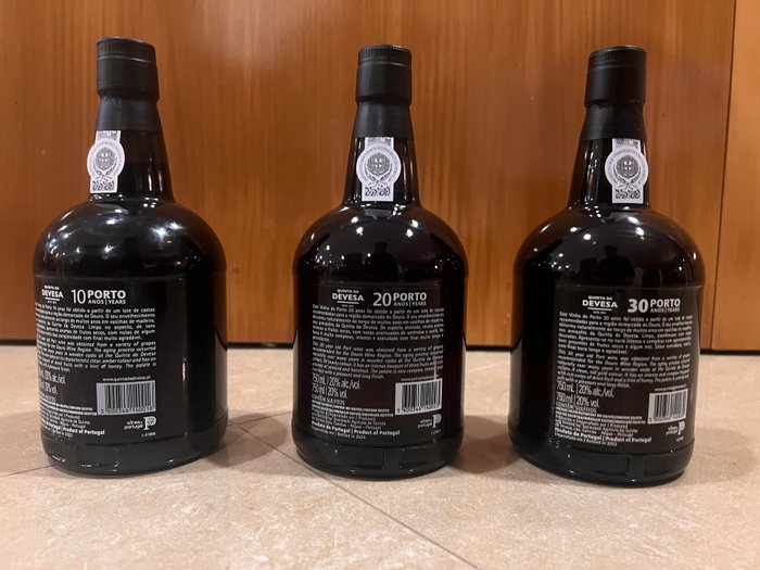 Port: Quinta da Devesa 10, 20 and 30 Years Tawny - DOC -  Porto  - 3 Flasker (0,75 L)