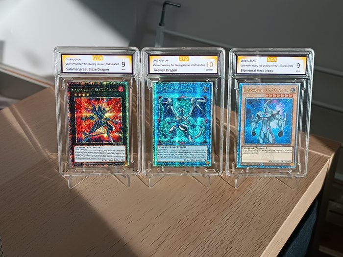 Konami - 3 Card - 3 graded cards