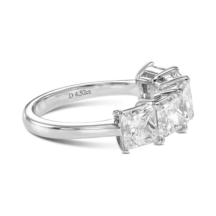 Alliancering - 18 kraat Hvidguld -  452ct tw Diamant  (Natur)