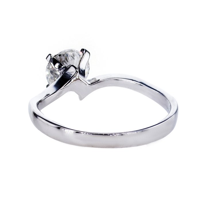 Ingen mindstepris - Forlovelsesring - 14 karat Hvidguld -  1.01ct. tw. Diamant (Natur)