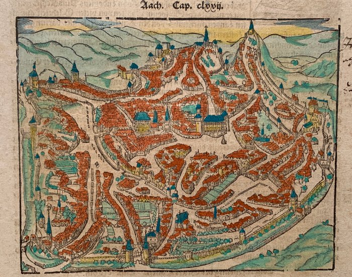 Tyskland - Aachen, Eifel; Sebastian Münster - Von Teutsch Landt / Aach; Von der Eyfel - 1561-1580