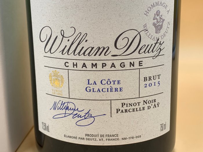 2015 Deutz, Hommage a William Deutz, La Côte Glacière - Champagne - 1 Flaske (0,75L)