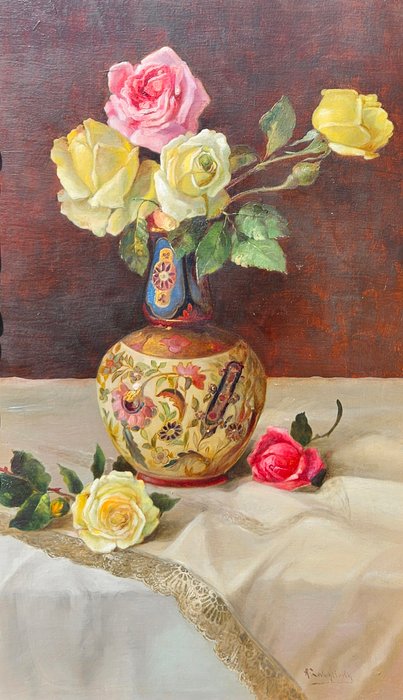 Alois Zabehlicky (1883-1962) Attributed to - Blumen im Vase