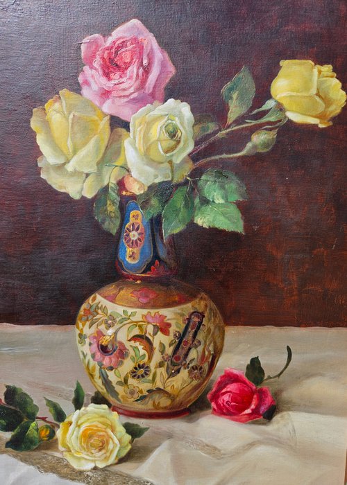 Alois Zabehlicky (1883-1962) Attributed to - Blumen im Vase