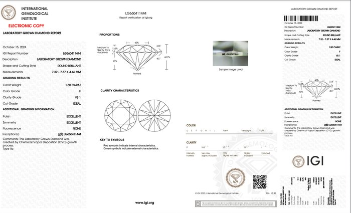 Ingen mindstepris - Øreringe - 18 kraat Hvidguld -  3.00ct. tw. Diamant (Laboratoriedyrket) - *F VS1 IDEAL*