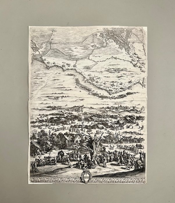 Holland - Brabant, Breda; Jacques Callot / Israël Henriet/Israël Silvestre - Siege de Breda - 1621-1650