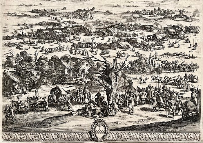 Holland - Brabant, Breda; Jacques Callot / Israël Henriet/Israël Silvestre - Siege de Breda - 1621-1650