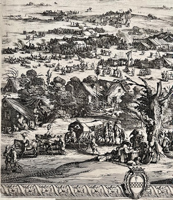 Holland - Brabant, Breda; Jacques Callot / Israël Henriet/Israël Silvestre - Siege de Breda - 1621-1650